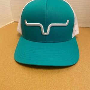 Kimes Ranch Teal and White SnapBack